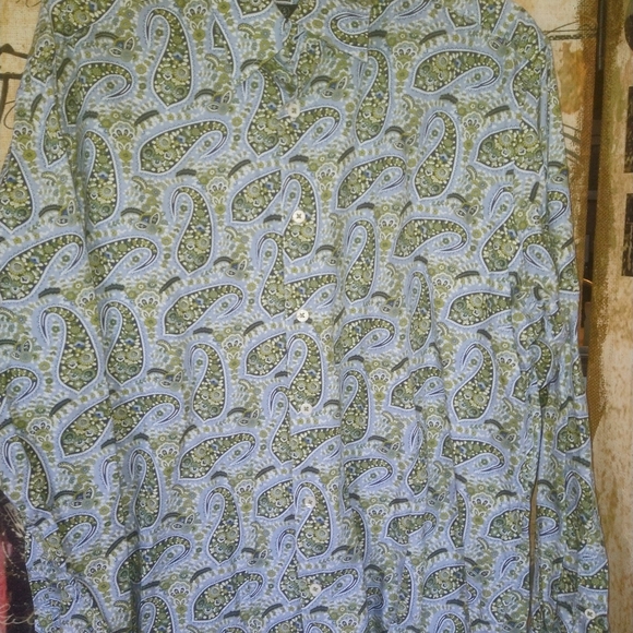 Bugatachi Men's Paisley button down shirt large - Picture 4 of 5